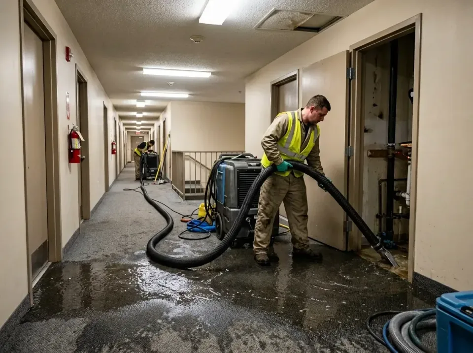 multi-unit-apartment-hallway-f-005 — frequently asked questions, Emergency Burst Pipe Water Extraction & Removal in Defiance…